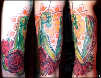 Looking for unique  Tattoos? Praying mantid